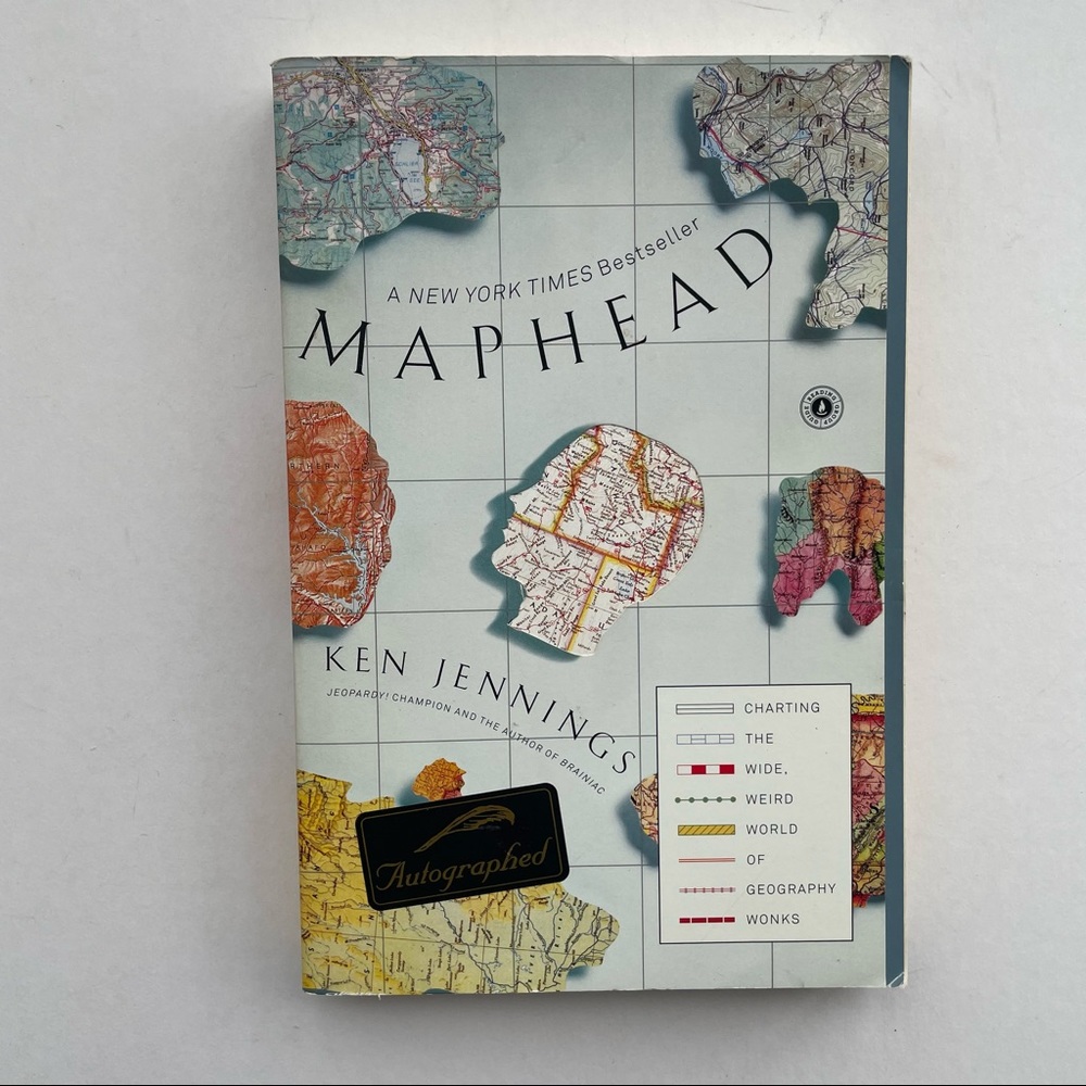 SIGNED "Maphead", Ken Jennings